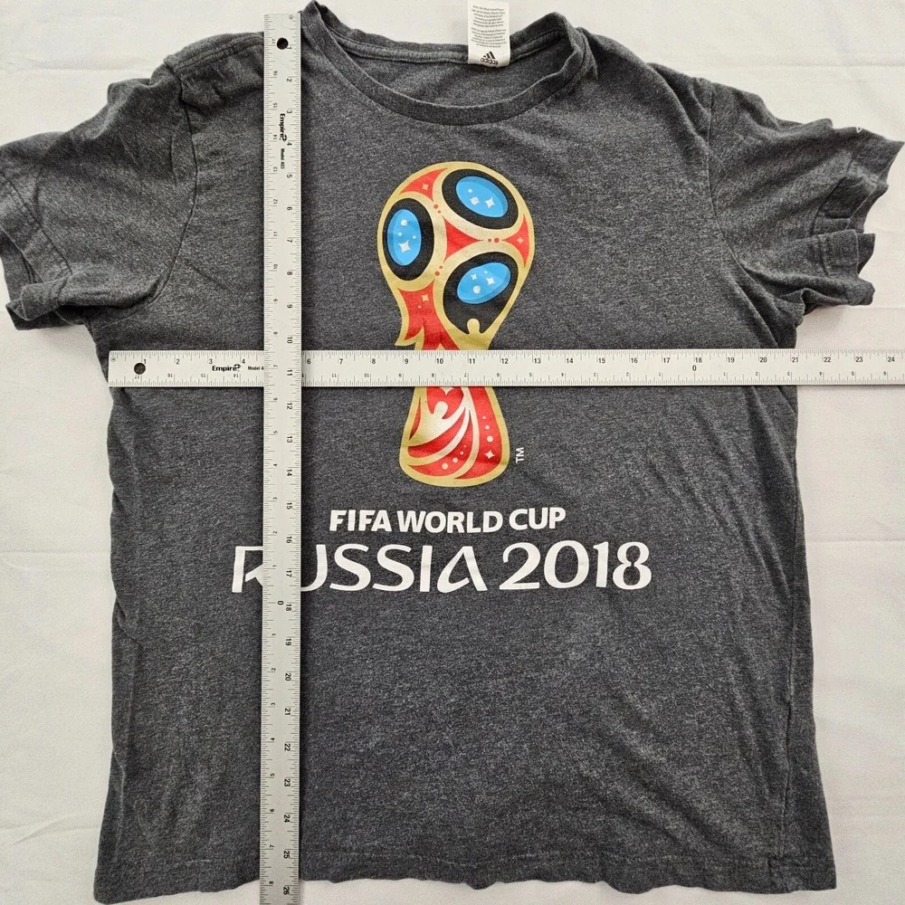 FIFA World Cup Russia 2018 adidas Gray Short Sleeve T-Shirt Men's M/L